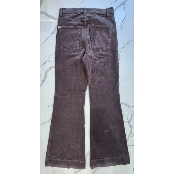 Alice + Olivia High-Rise Bell Bottom Corduroy Pants in Brown Size 28 - Picture 3 of 5
